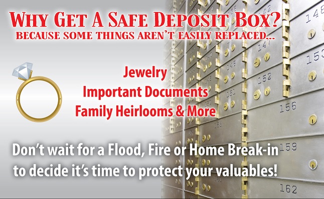 Safe Deposit Boxes at Citizens 1st Bank