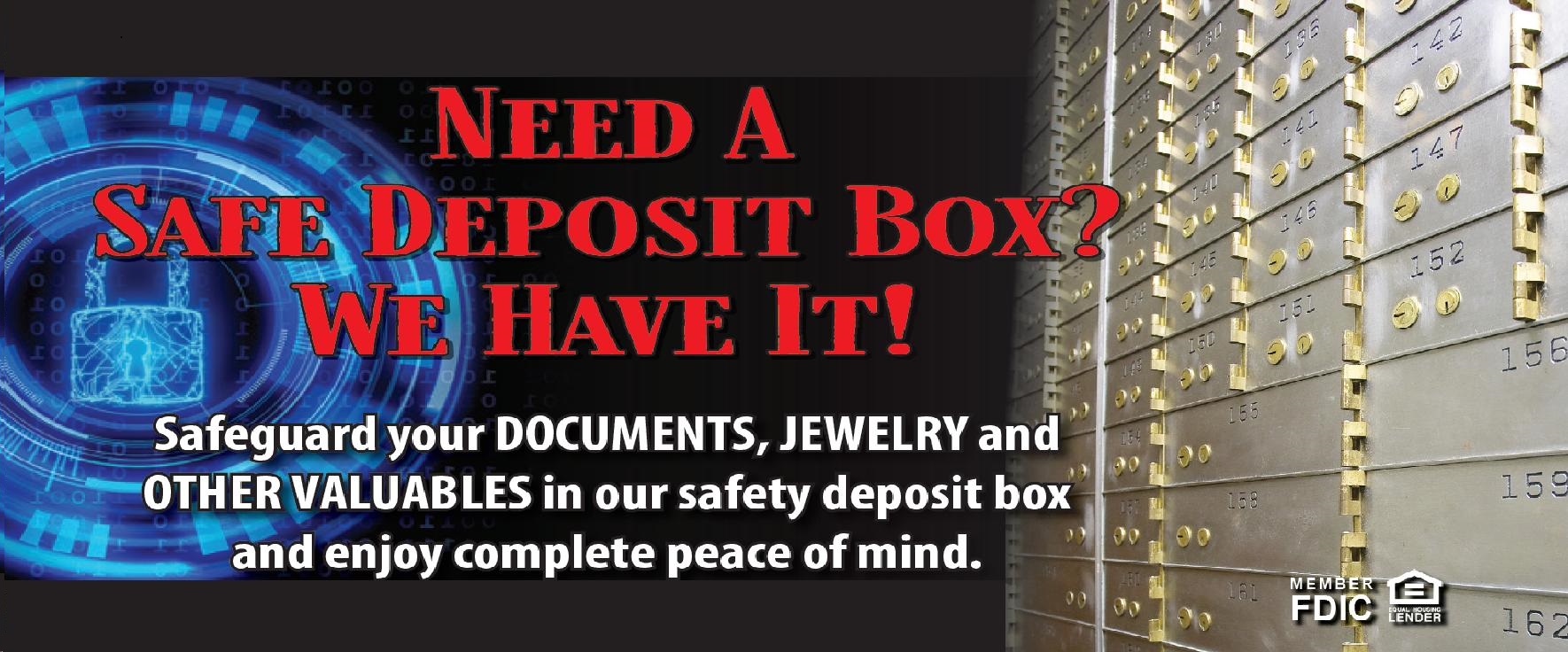 Why have a safe deposit box?